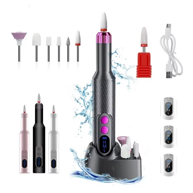 Nail Drill Machine - 低価格ポータブル電動ネイルドリルファイルマシン プロ仕様 ネイルキット一式