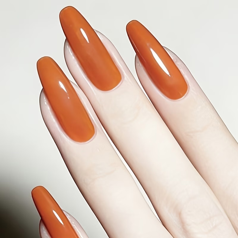 キャラメルオレンジネイル強化オイル - 高光沢仕上げ、自然乾 - Nail Art Orange のレビューと価格
