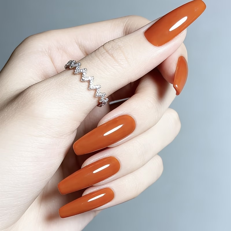 キャラメルオレンジネイル強化オイル - 高光沢仕上げ、自然乾 - Nail Art Orange のレビューと価格