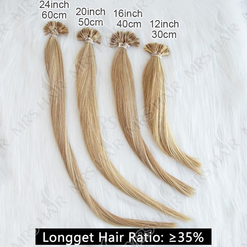 ナチュラルブロンドヘアエクステンション,ナチュラルUチップフ - Nail Art Ombre のレビューと価格