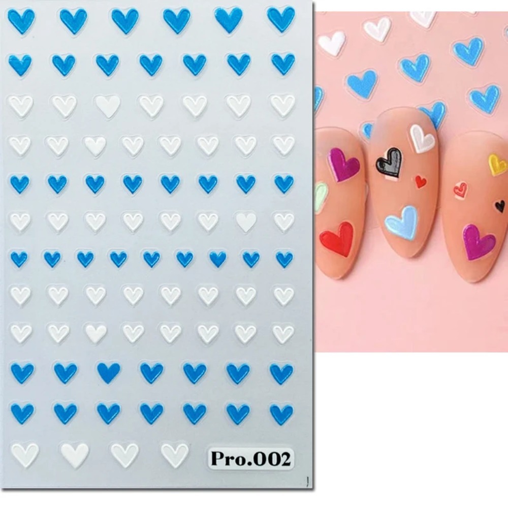 5Dエンボス加工のネイルアートステッカー。バレンタインデーに - Nail Art Valentines Day のレビューと価格