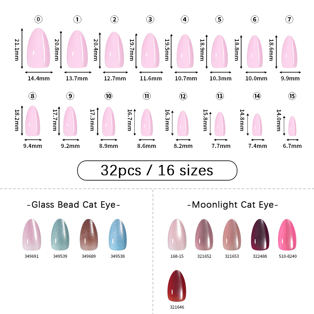 VITAGWX 32 個プレスオンネイルアーモンドネイルチッ - Nail Art Press On のレビューと価格