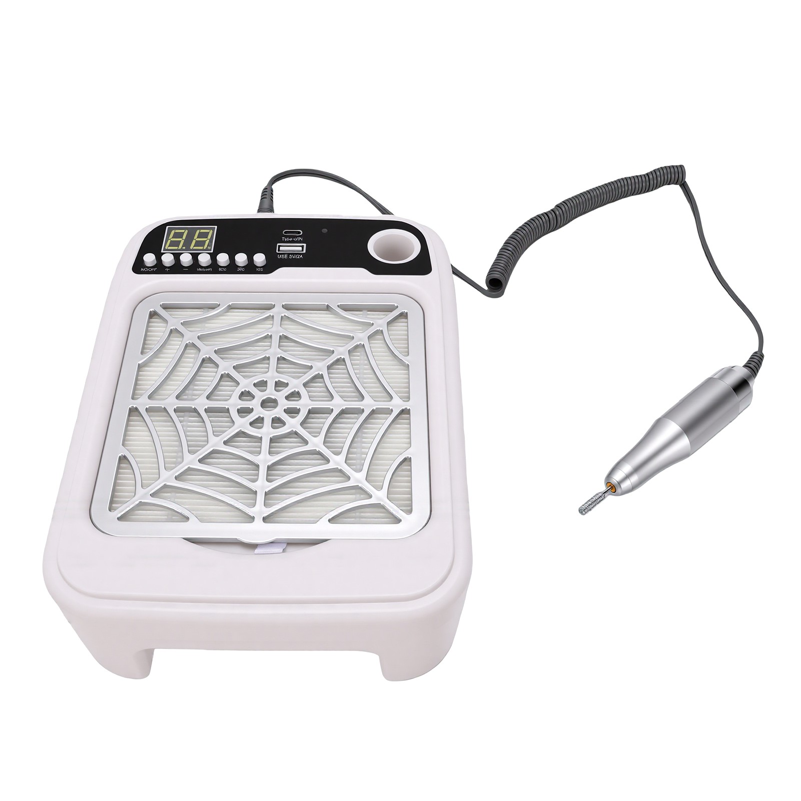 集塵機とネイルランプ付き3-in-1ネイルドリルマシン 35 - Nail Drill Machine のレビューと価格