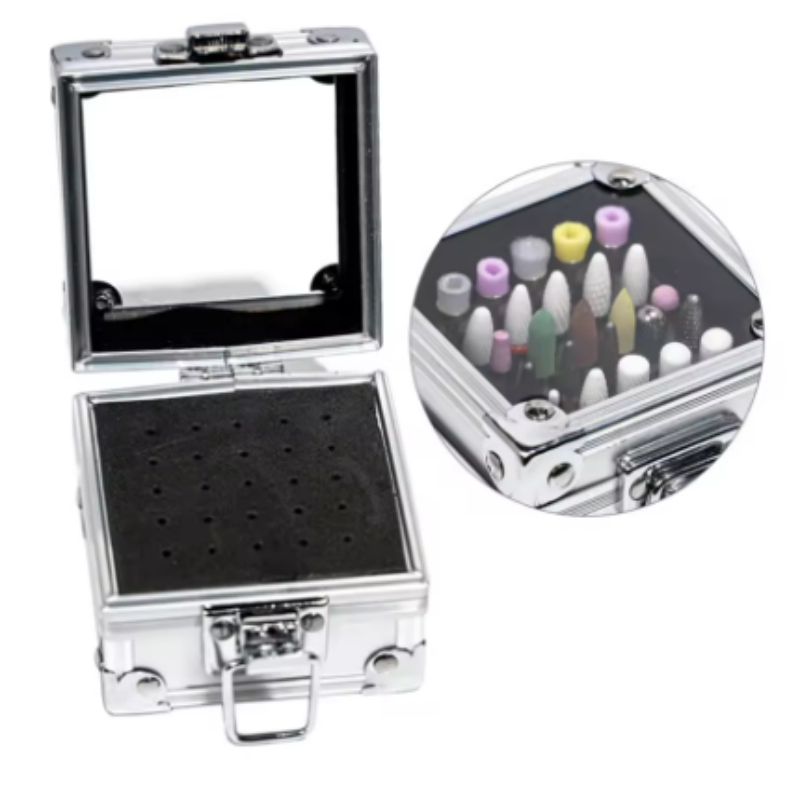 ネイルドリルビット収納用アルミボックス ポータブル マニキュ - Nail Drill Machine のレビューと価格