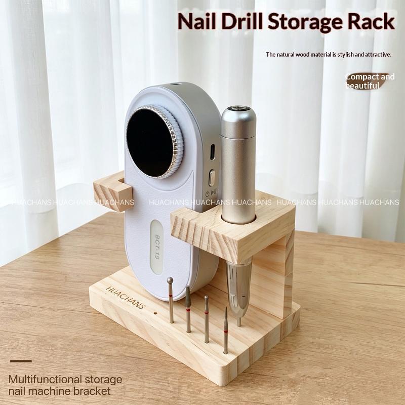 ポータブル木製ネイルドリルビットホルダー 1 個マニキュアツ - Nail Drill Machine のレビューと価格