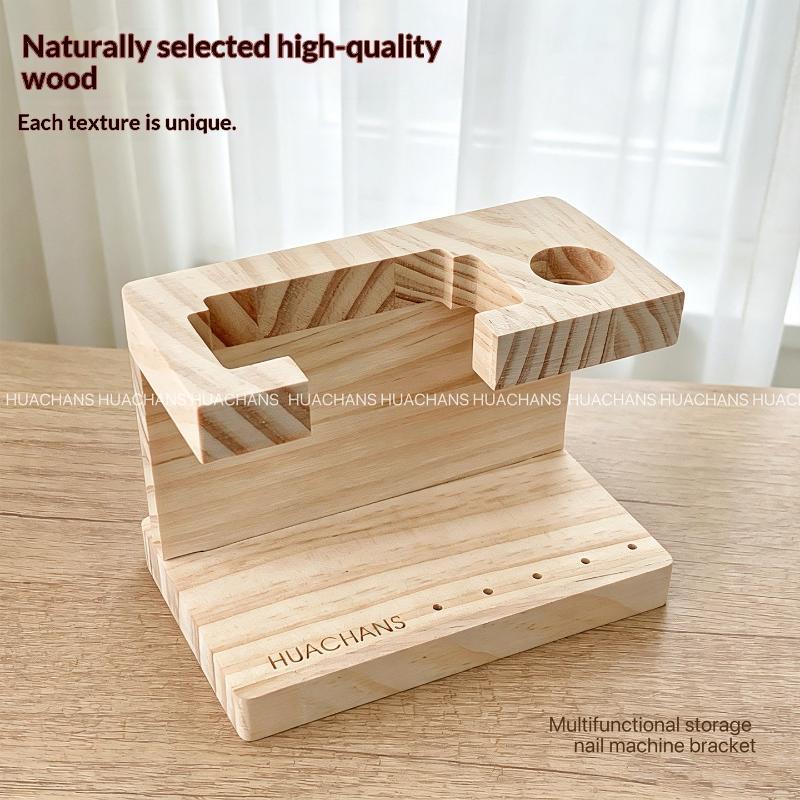 ポータブル木製ネイルドリルビットホルダー 1 個マニキュアツ - Nail Drill Machine のレビューと価格