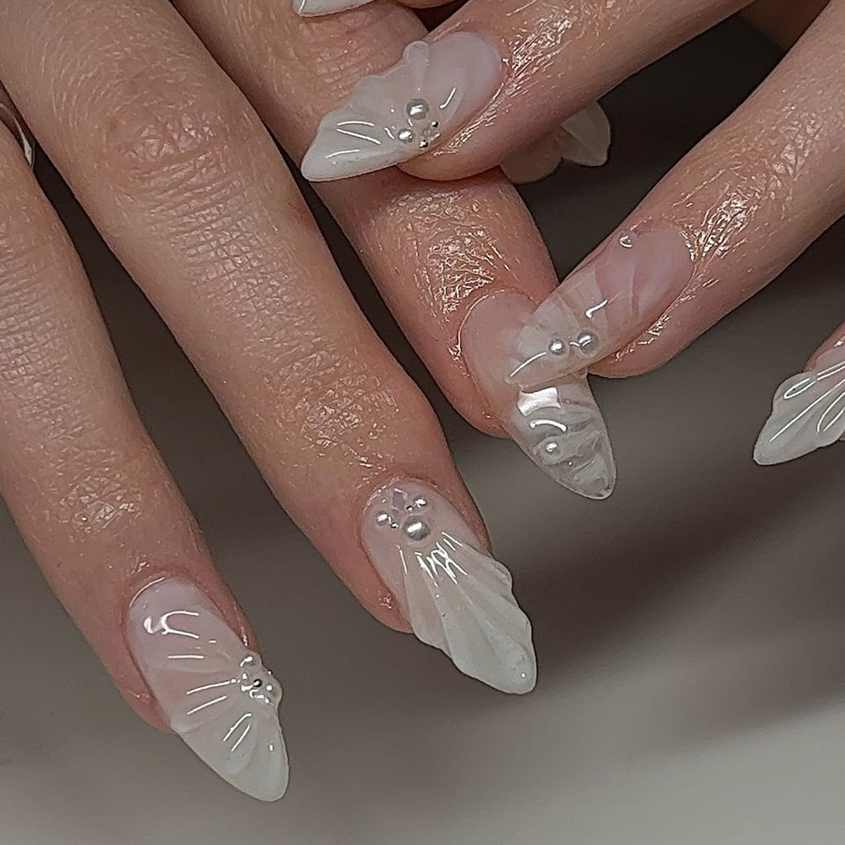 24枚入り シンプル グリーン フレンチ フェイクネイル 既 - Nail Art Press On のレビューと価格