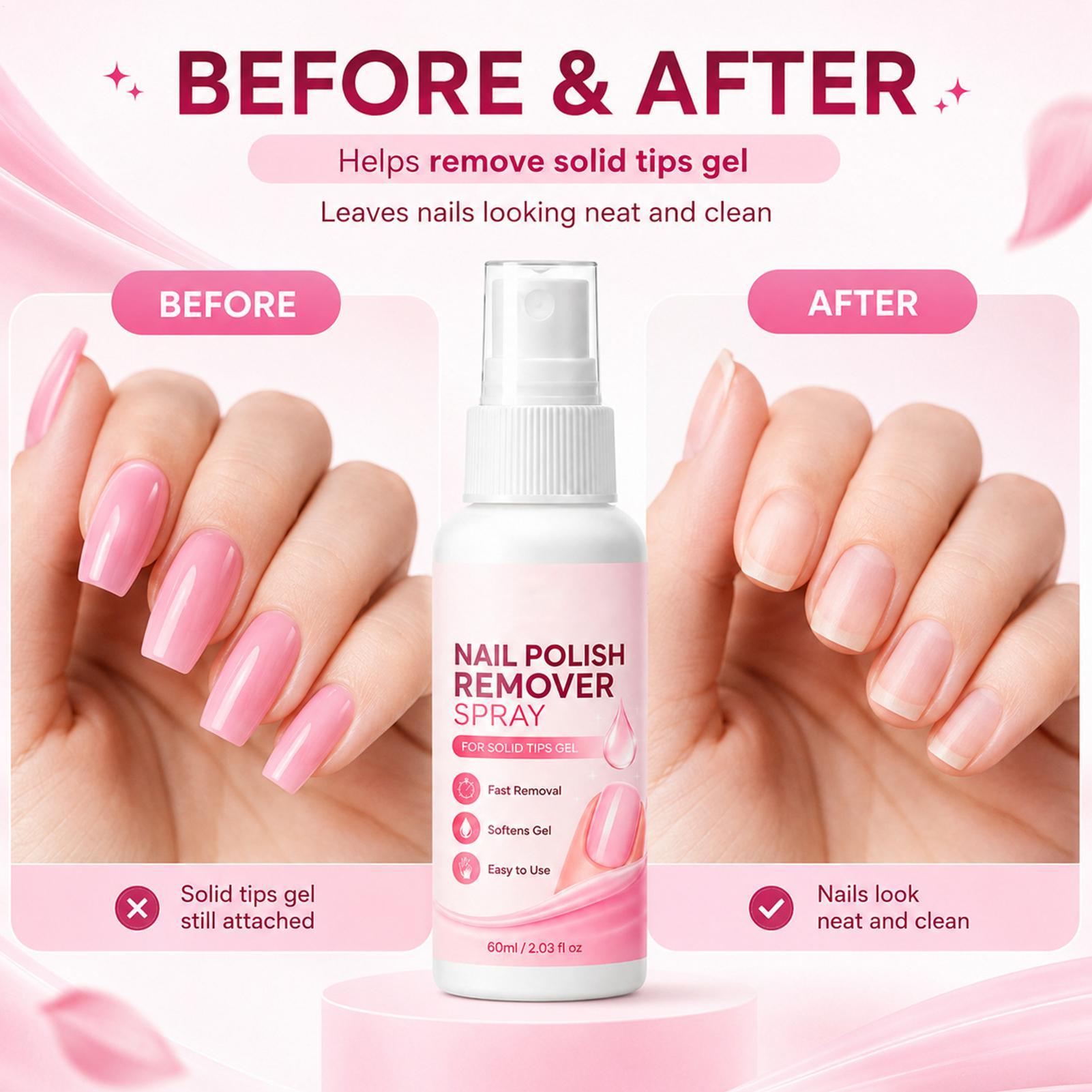 60ml ネイルリムーバースプレー つけ爪用 人工爪チップ用 - Nail Art Press On のレビューと価格