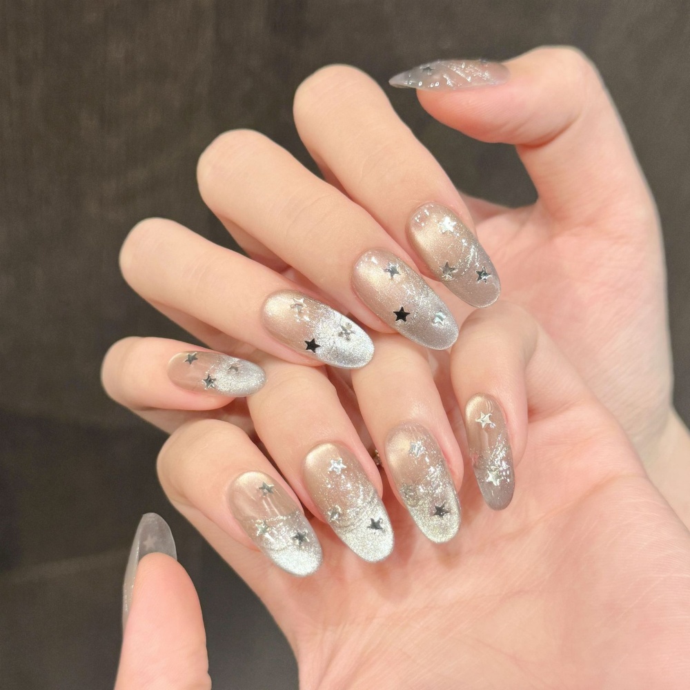 10枚入り キャッツアイ ハンドメイド つけ爪 チェリーボウ - Nail Art Pink のレビューと価格