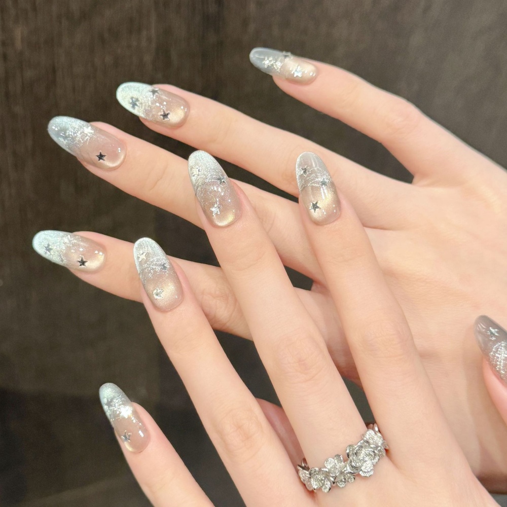 10枚入り キャッツアイ ハンドメイド つけ爪 チェリーボウ - Nail Art Pink のレビューと価格