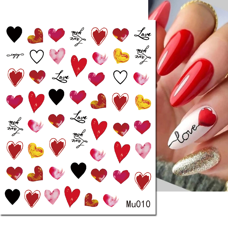 3d ネイルアートスライダーステッカーバレンタインセクシーな - Nail Art Valentines Day のレビューと価格