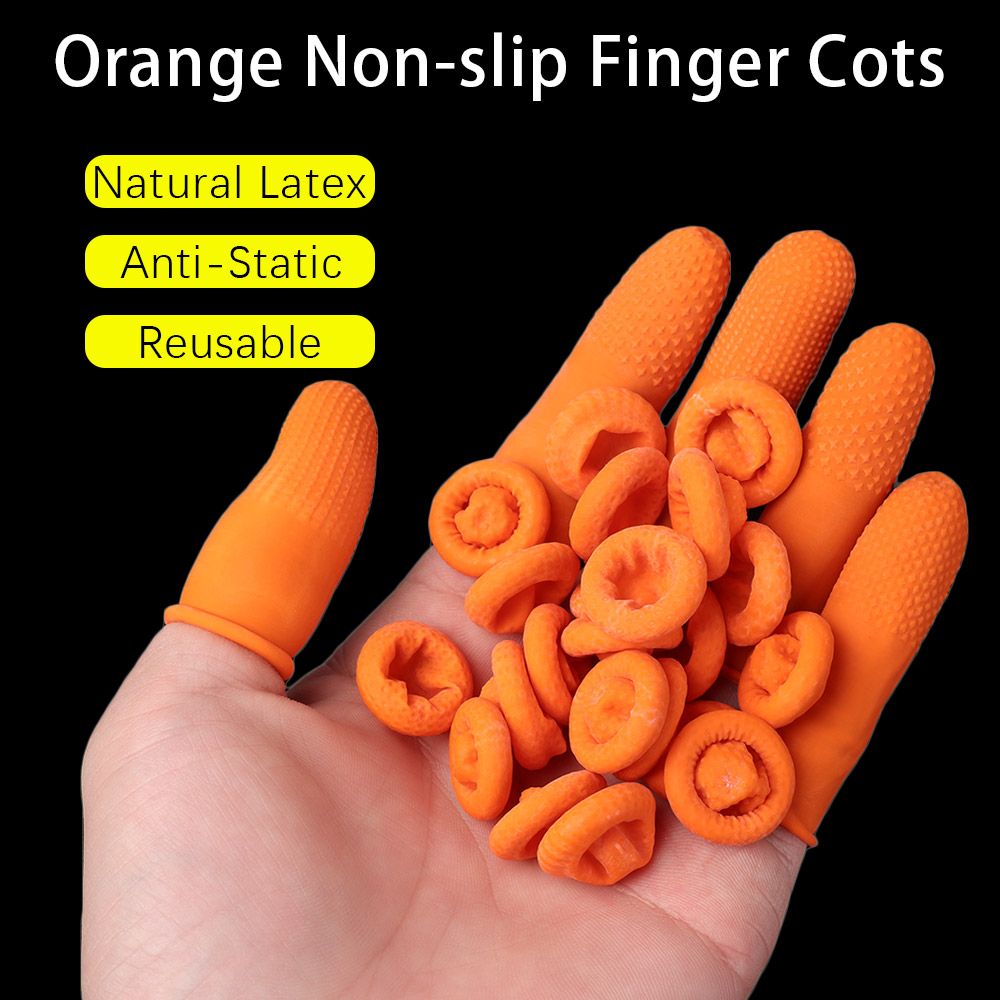 100個入り 再利用可能な指先保護用ネイルアートツール ゴム - Nail Art Orange のレビューと価格