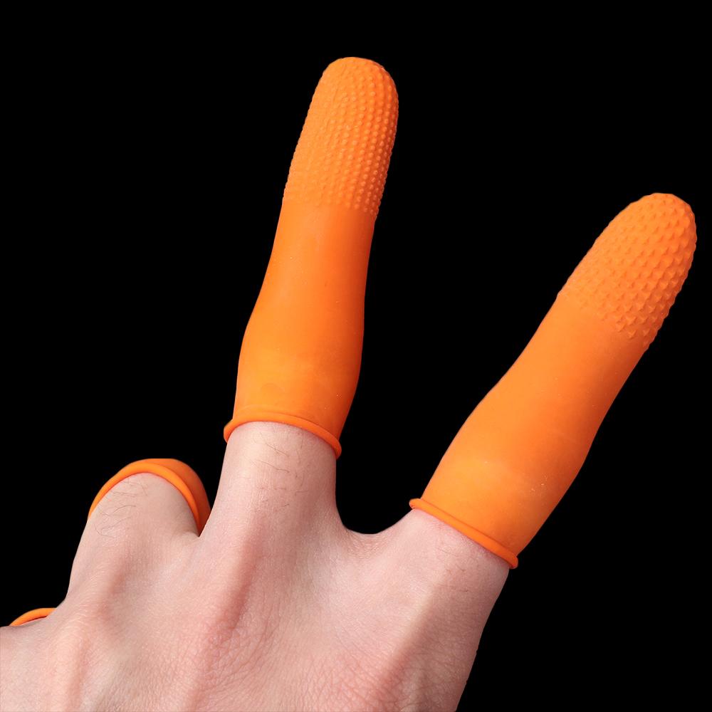 100個入り 再利用可能な指先保護用ネイルアートツール ゴム - Nail Art Orange のレビューと価格