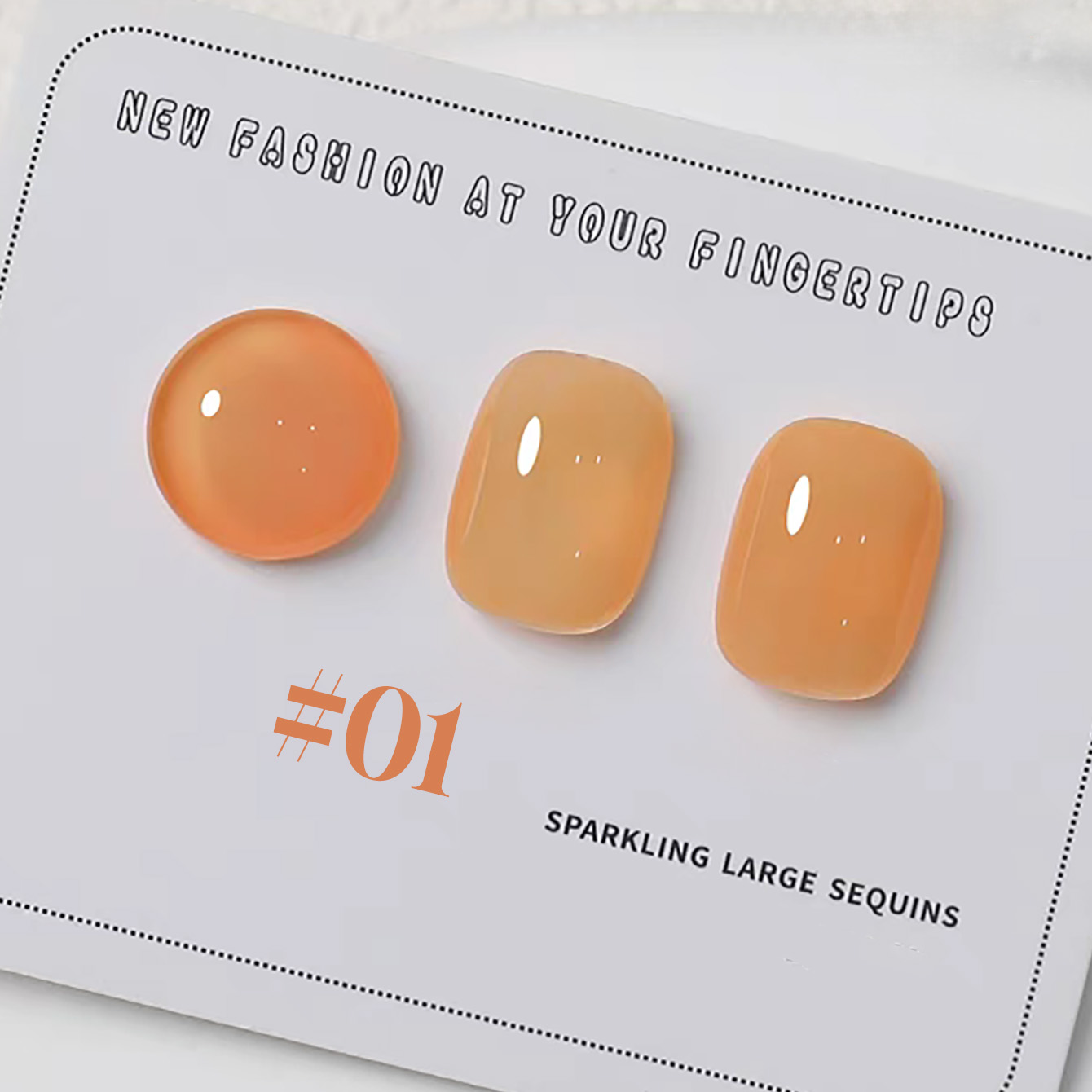 1-6 個 PSK 新マカロンキャンディーオレンジジェルネイ - Nail Art Orange のレビューと価格