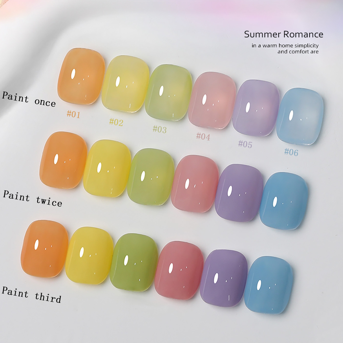 1-6 個 PSK 新マカロンキャンディーオレンジジェルネイ - Nail Art Orange のレビューと価格