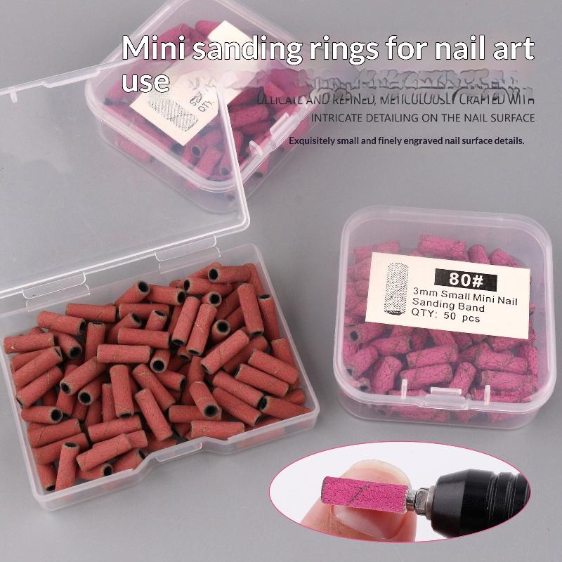 3mmミニネイルサンディングリングバンドキット、電動ネイルド - Nail Drill Machine のレビューと価格